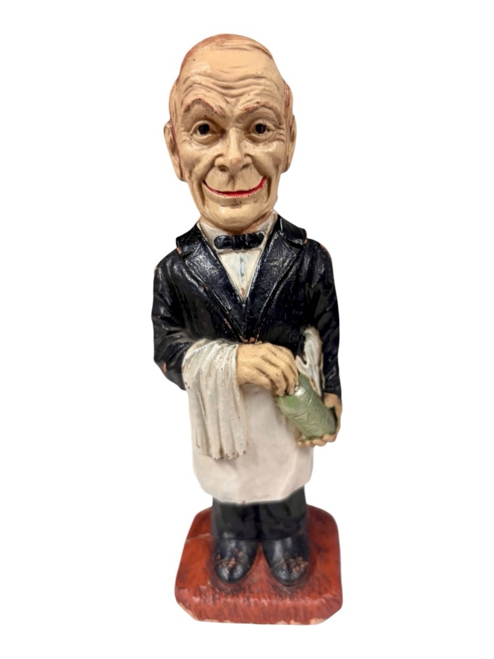 Vintage Syroco Wood "Louie the Bar Butler" wine corkscrew and bottle opener